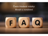 FAQ – často kladené dotazy (notáři a notářství)